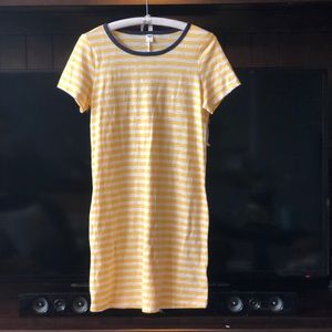 Old Navy Yellow Stripe Dress
